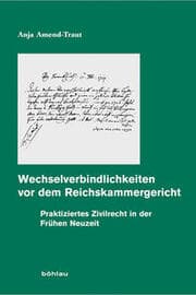 Cover von Wechselverbindlichkeiten vor dem Reichskammergericht