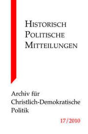 Cover von Historisch-Politische Mitteilungen