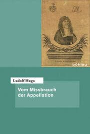 Cover von Vom Missbrauch der Appellation