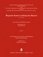Cover von Die Urkunden aus den Archiven und Bibliotheken Mittel- und Oberfrankens