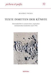 Cover von Texte inmitten der Künste