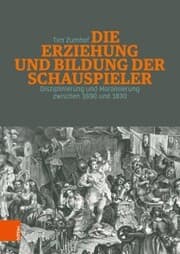 Cover von Die Erziehung und Bildung der Schauspieler