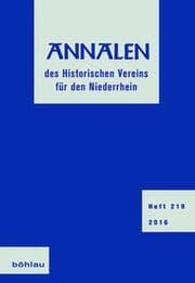 Cover von Annalen des Historischen Vereins für den Niederrhein
