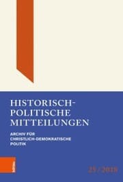 Cover von Historisch-politische Mitteilungen