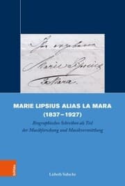 Cover von Marie Lipsius alias La Mara (1837-1927)