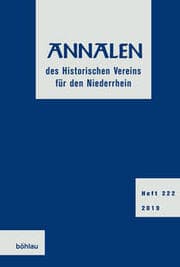 Cover von Annalen des Historischen Vereins für den Niederrhein
