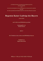 Cover von Regesten Kaiser Ludwigs des Bayern (1314-1347)