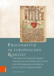 Cover von Frauenmystik im europäischen Kontext: 'The Book of Margery Kempe' und die deutschsprachige Viten- und Offenbarungsliteratur des 14. und 15. Jahrhunderts