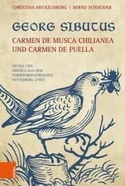 Cover von Georg Sibutus: Carmen de musca Chilianea und Carmen de puella