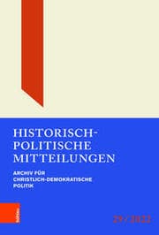 Cover von Historisch-Politische Mitteilungen