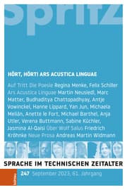 Cover von Hört, hört! Ars Acustica Linguae
