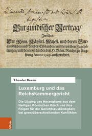 Cover von Luxemburg und das Reichskammergericht