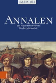 Cover von Annalen des Historischen Vereins für den Niederrhein 227 (2024)