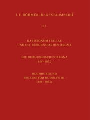 Cover von Regesta Imperii. I. Die Regesten des Kaiserreichs unter den Karolingern 751-918 (987/1032)