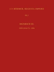 Cover von J. F. Böhmer, Regesta Imperii