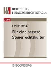 Cover von Deutscher Finanzgerichtstag 2004