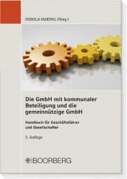 Cover von Die GmbH mit kommunaler Beteiligung