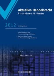 Cover von Aktuelles Handelsrecht 2012