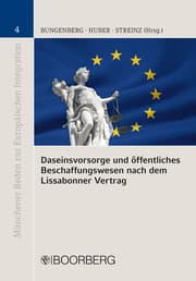 Cover von Daseinsvorsorge und öffentliches Beschaffungswesen nach dem Lissabonner Vertrag