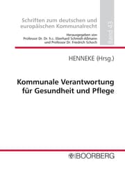 Cover von Kommunale Verantwortung für Gesundheit und Pflege