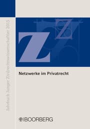 Cover von Netzwerke im Privatrecht