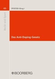 Cover von Das Anti-Doping-Gesetz