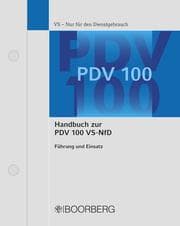 Cover von Handbuch zur PDV 100 VS-NfD