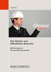Cover von Das Glossar zum ffentlichen Baurecht