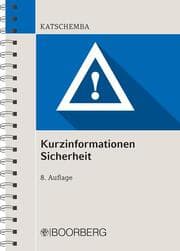 Cover von Kurzinformationen Sicherheit