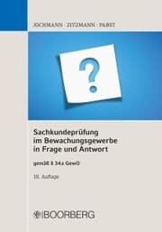 Cover von Sachkundeprüfung im Bewachungsgewerbe in Frage und Antwort
