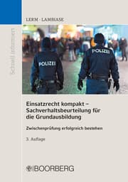 Cover von Einsatzrecht kompakt - Sachverhaltsbeurteilung für die Grundausbildung