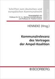Cover von Kommunalrelevanz des Vertrages der Ampel-Koalition
