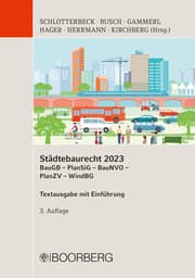 Cover von Städtebaurecht 2023 BauGB - PlanSiG- BauNVO - PlanZV - WindBG