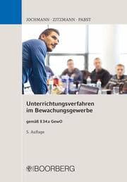 Cover von Unterrichtungsverfahren im Bewachungsgewerbe