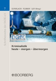 Cover von Kriminalistik - heute - morgen - übermorgen
