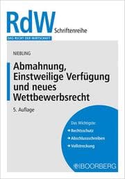 Cover von Abmahnung, Einstweilige Verfügung und neues Wettbewerbsrecht