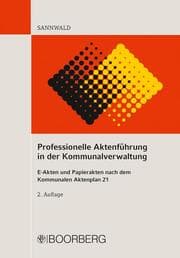 Cover von Professionelle Aktenführung in der Kommunalverwaltung