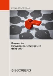 Cover von Kommentar Hinweisgeberschutzgesetz (HinSchG)