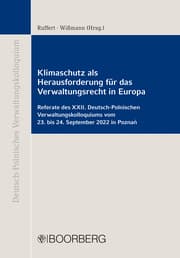 Cover von Klimaschutz als Herausforderung für das Verwaltungsrecht in Europa