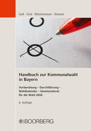 Cover von Handbuch zur Kommunalwahl in Bayern