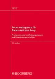 Cover von Feuerwehrgesetz für Baden-Württemberg