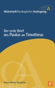 Cover von Der erste Brief des Paulus an Timotheus