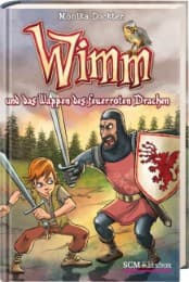 Cover von Wimm und das Wappen des feuerroten Drachen