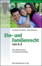 Cover von Ehe- und Familienrecht von A-Z