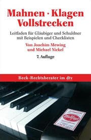 Cover von Mahnen, Klagen, Vollstrecken