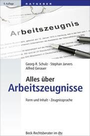 Cover von Alles über Arbeitszeugnisse