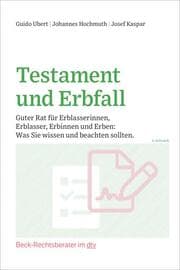 Cover von Testament und Erbfall