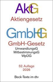 Cover von Aktiengesetz, GmbH-Gesetz