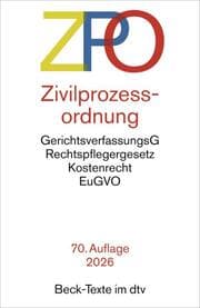Cover von Zivilprozessordnung