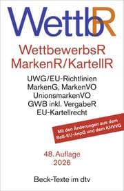 Cover von Wettbewerbsrecht, Markenrecht und Kartellrecht